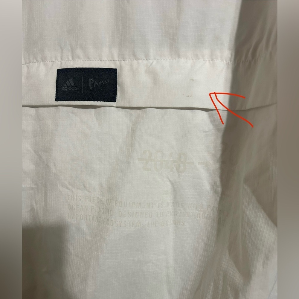 Adidas Parley For The Oceans Packable Windbreaker Jacket Sz S Men Sustainability - Picture 4 of 5